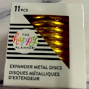 Happy Planner gold metal expander discs